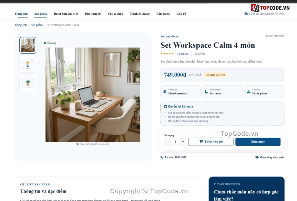 đồ decor,bán đồ decor,web bán đồ decor